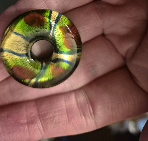 Dichroic glass donut shaped - dichroic,