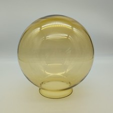 Vintage Amber Glass Round