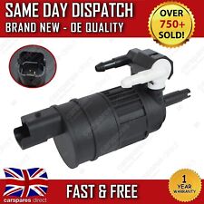 RENAULT CLIO MK2 1998-2016 FRONT & REAR TWIN OUTLET WINDSCREEN WASHER PUMP