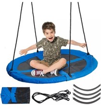 Giant Nest Swing 110cm Hanging Tree Swing Outdoor Play Adjustable Rope Seat