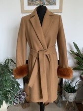 Zara Camel Wool Belted Wrap