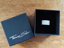 Thomas Sabo large 925 silver ring, 52, NEW! RRP £165