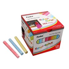 Box of 100 Coloured Chalk