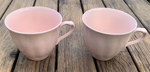 Meakin pink tea cups - j&g,