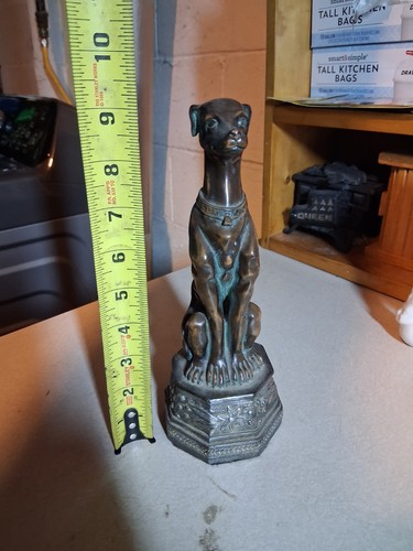 Greyhound whippet dog statue - greyhound,