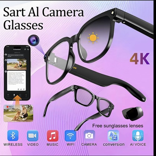 Smart camera glasses 8mp - smart, (8mp