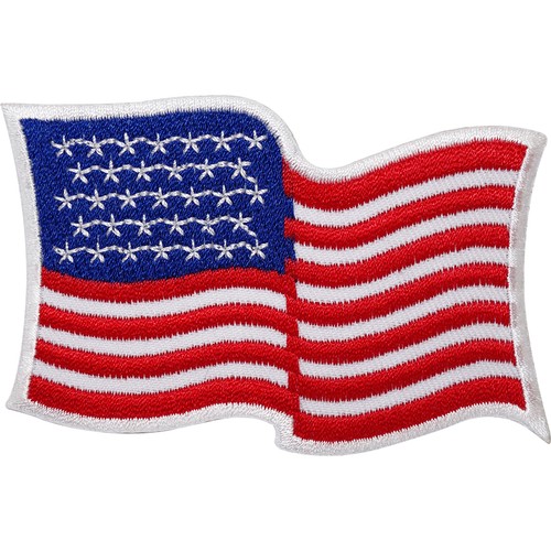 Usa flag embroidered iron - usa,