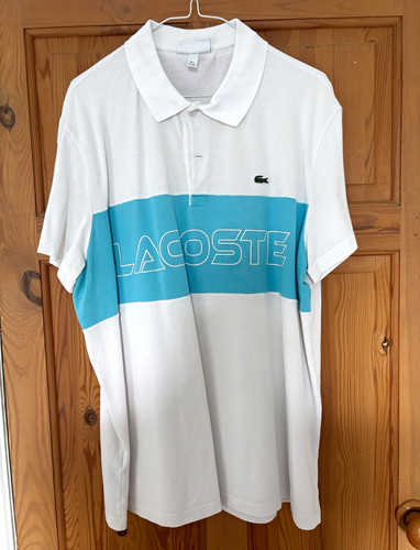 Lacoste men white blue - lacoste, white/blue