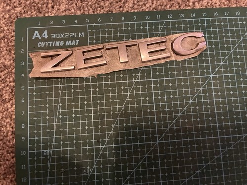 Ford zetec tailgate badge - zetec,