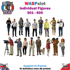 Figures 501 to 600   -  1/32 scale, WASPslot, scenery, spectator, unpainted