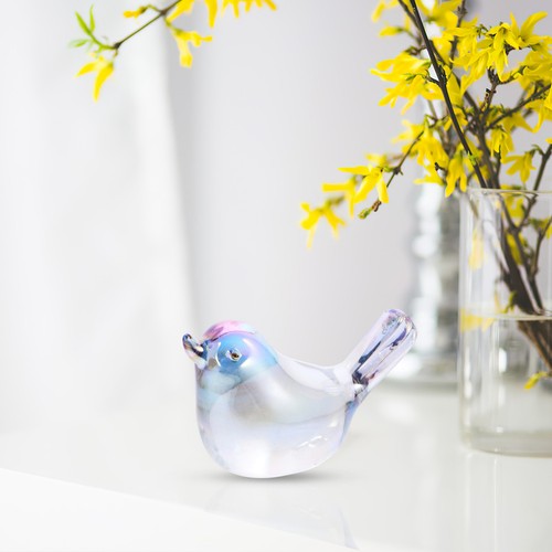 Reusable crystal bird ornament - crystal,