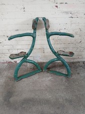 Pair of Victorian Antique Cast Iron Garden  Bench Ends. 