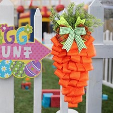 Easter carrot wreath - easter,