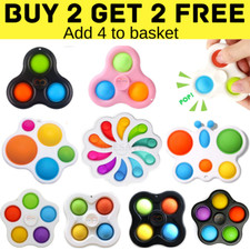 Kids Fidget Toys Push It Pop Bubble Sensory Relief Stress Special Needs Autism