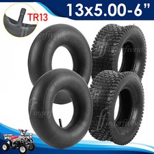 2PCS 13x5.00-6 Tyres Inner Tubes Ride on Lawnmower Tractor Turf Tires Golf Buggy