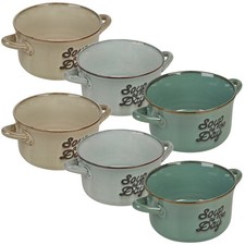 Set of 3/6 Stoneware Cereal