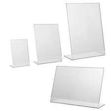 Acrylic Counter Poster Holder Perspex Leaflet Display Stand A3 A4 A5 A6 & A7