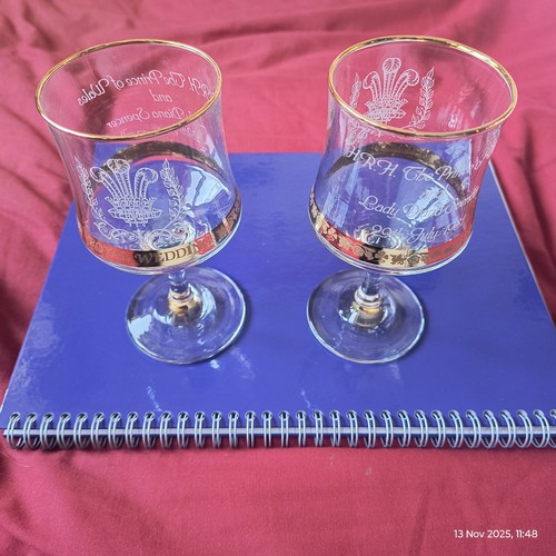 Royal wedding wine glasses - wedding,