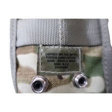 British Army MTP Osprey SA80 Single Mag Elastic Pouch Pack Of 2 Airsoft