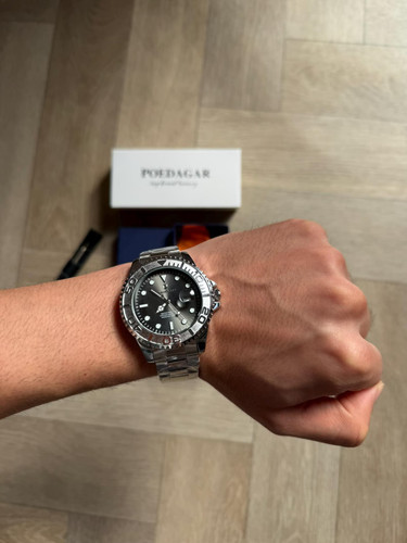Men watch silver submarine - watch,