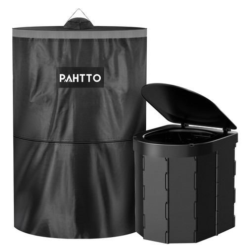 Portable camping toilet with - toilet,