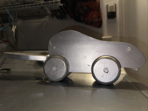 Wooden articulated pull - articulated, toy