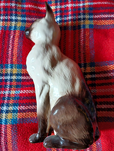 Ceramic siamese cat - ceramic,