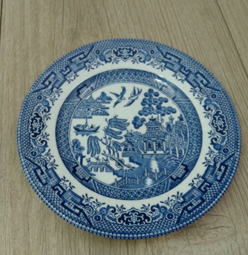 Churchill willow pattern - willow, blue