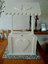 Wooden Wedding wishing well post box for sale lockable