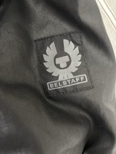 mens belstaff wax jacket black large