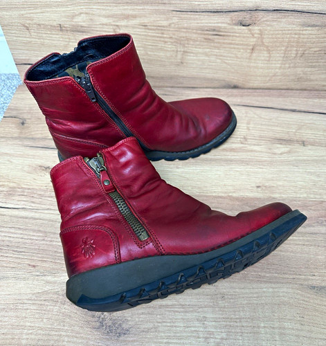 Fly london red leather - fly,