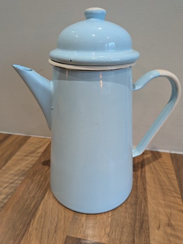 Vintage duck egg blue enamel - duck,
