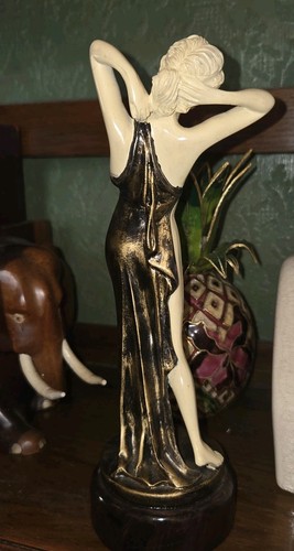 Art deco revival lady figure - art,