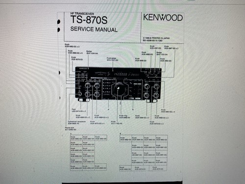 Kenwood 870s service - ,