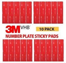 3M Number Plate Sticky Pads