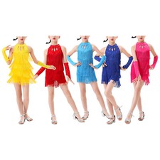 Girls Fringe Tassel Latin