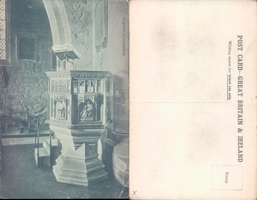 Wirksworth church pulpit - church,