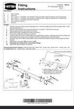 Witter Towbar Volkswagen Golf Hatchback Mk7 2012-2019 - Detachable Neck & keys