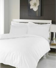 100% Egyptian Cotton WHITE Duvet Cover Bedding Set Single Double King Super King