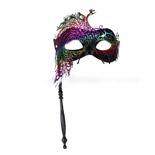 Masquerade mask with stick - mask,