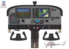 Cessna 172 SP with Nav III Cockpit Poster 24"x36"