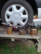 Old Vintage Blow Lamps Rare Barn Find 