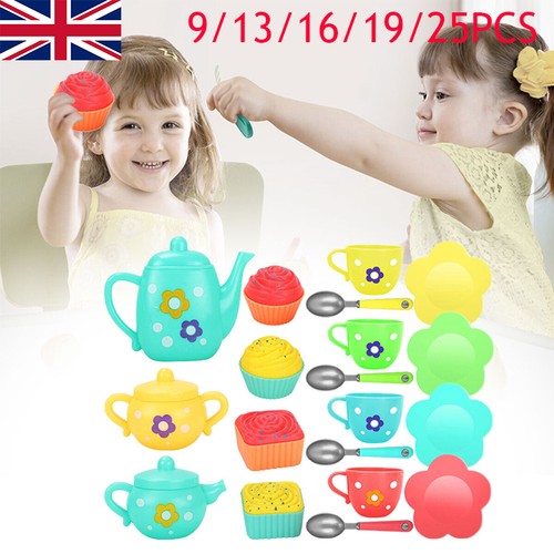 Kids plastic tea toys set - kids,