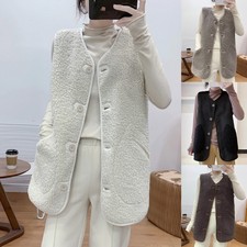 Ladies Button Lambswool Fleece