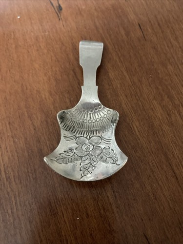 Antique silver caddy spoon - silver?,