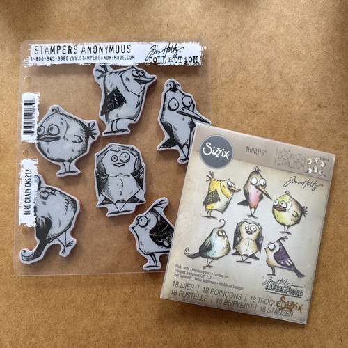 Tim holtz bird crazy - crazy, stamp