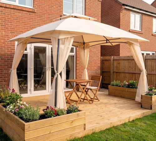 3x3m metal gazebo - 3x3m, (10x10ft)
