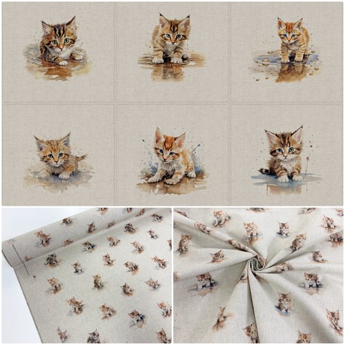 Kittens panama fabric and - fabric,