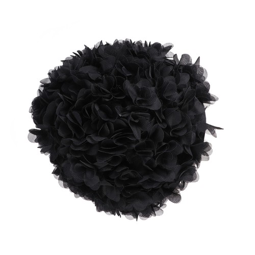 Black bathing cap with - black,