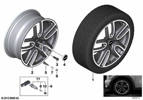 Mini genuine light alloy wheel - mini,